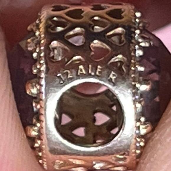 Authentic Pandora Charm, ROSE Radiant Hearts Blush, Rose Gold PINK - Picture 4 of 5